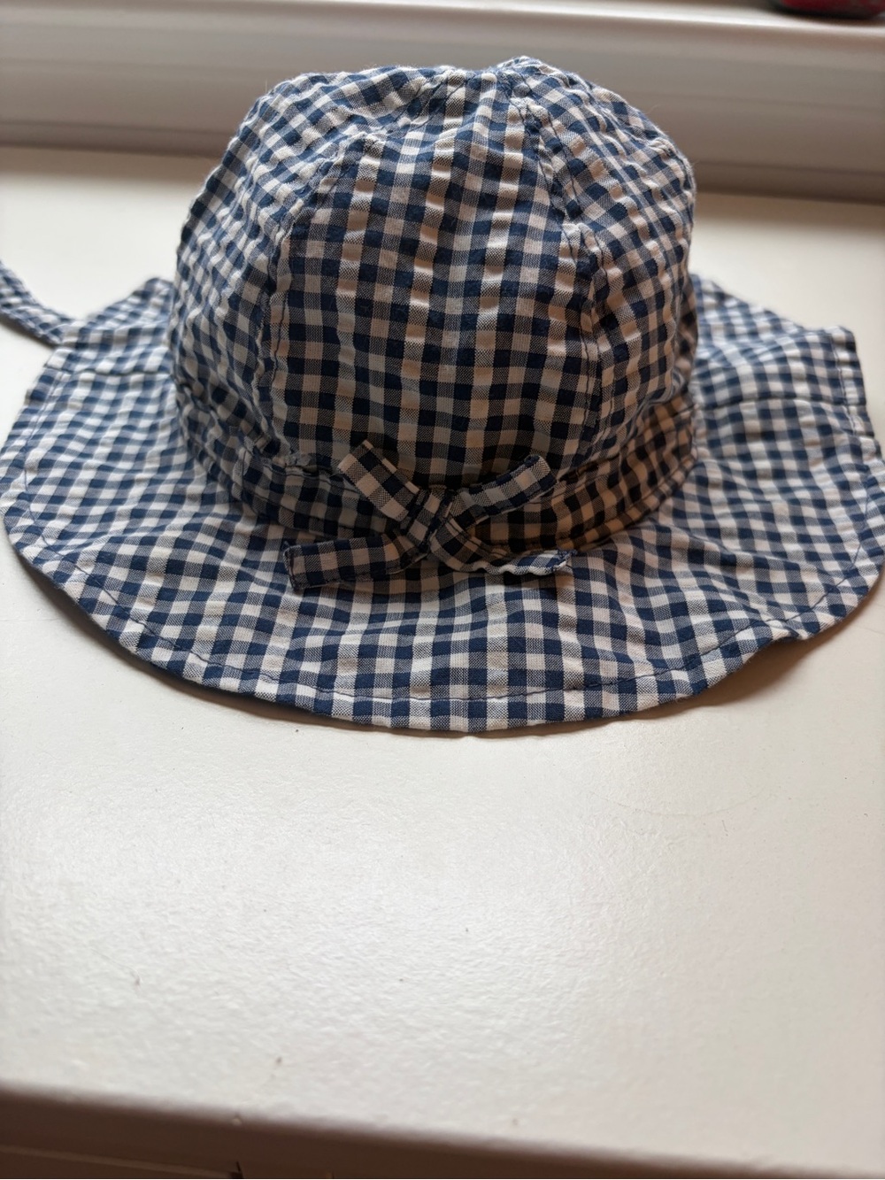 Carter's Navy Blue Gingham Baby Hat